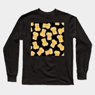 Toast-butter-breakfast-black Long Sleeve T-Shirt